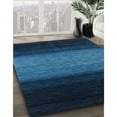 thumbnail image 3 of Ahgly Company Machine Washable Indoor Rectangle Contemporary Deep-Sea Blue Area Rugs, 3' x 5', 3 of 7
