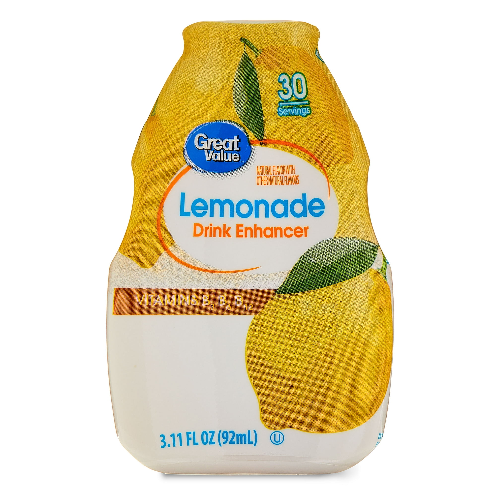 Great Value Liquid Drink Enhancer Lemonade, 3.11 fl oz