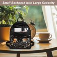 thumbnail image 5 of Eheartsgir Angry Tiger Camo Pattern Mini Backpack with Adjustable Strap Water-Resistant Small Backpack for Gym, Polyester Mini Polyester Backpacks for Travel, 5 of 8