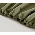thumbnail image 4 of Chezmoi Collection 4-Piece Olive Green Sheet Set Twin - Extra Soft Breathable Brushed Microfiber Bed Sheets with 15" Deep Pocket & 2 Pillowcases, 4 of 5