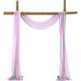 thumbnail image 2 of SHANNA Wedding Arch Flowers Kit (3 Pack), 1 Sheer Draping Fabric Floral Swags + 2 Wedding Flowers Garlands Floral Arrangement Artificial Flowers for Wedding Ceremony Backdrop Decoration, 2 of 9