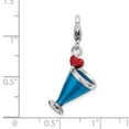 thumbnail image 6 of Auriga Fine Jewelry 925 Sterling Silver Enameled 3-D Blue Hawaii Charm Pendant for Women (L- 30mm, W- 14mm), 6 of 6