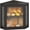Black, variant on Bread Box with Window Display, Kitchen Countertop Storage,(Black, Medium)
