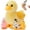 Yellow-Duck, variant on MorisMos 4Pcs Yellow Duck Stuffed Animal 11" Mommy Duck with 3 Baby Wind Up Plush Toys