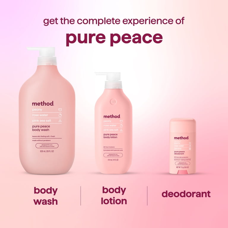 Method Pure Peace Body Wash, Rose & Sea Salt, 28 oz photo 8