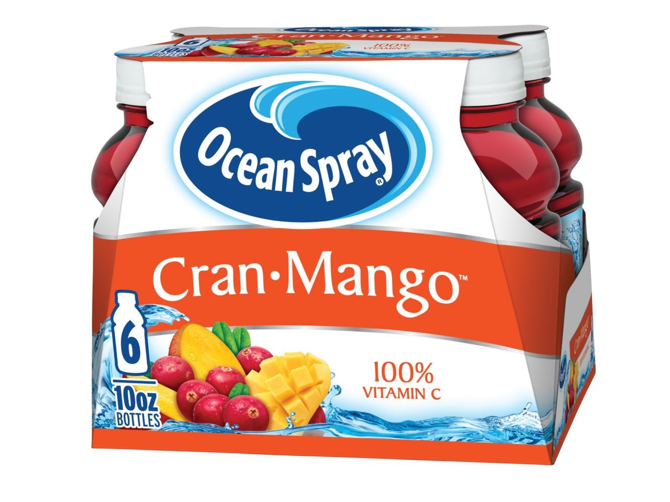 (4 Pack) Ocean Spray Juice, Cran-Mango, 10 Fl Oz, 6 Count - Walmart.com
