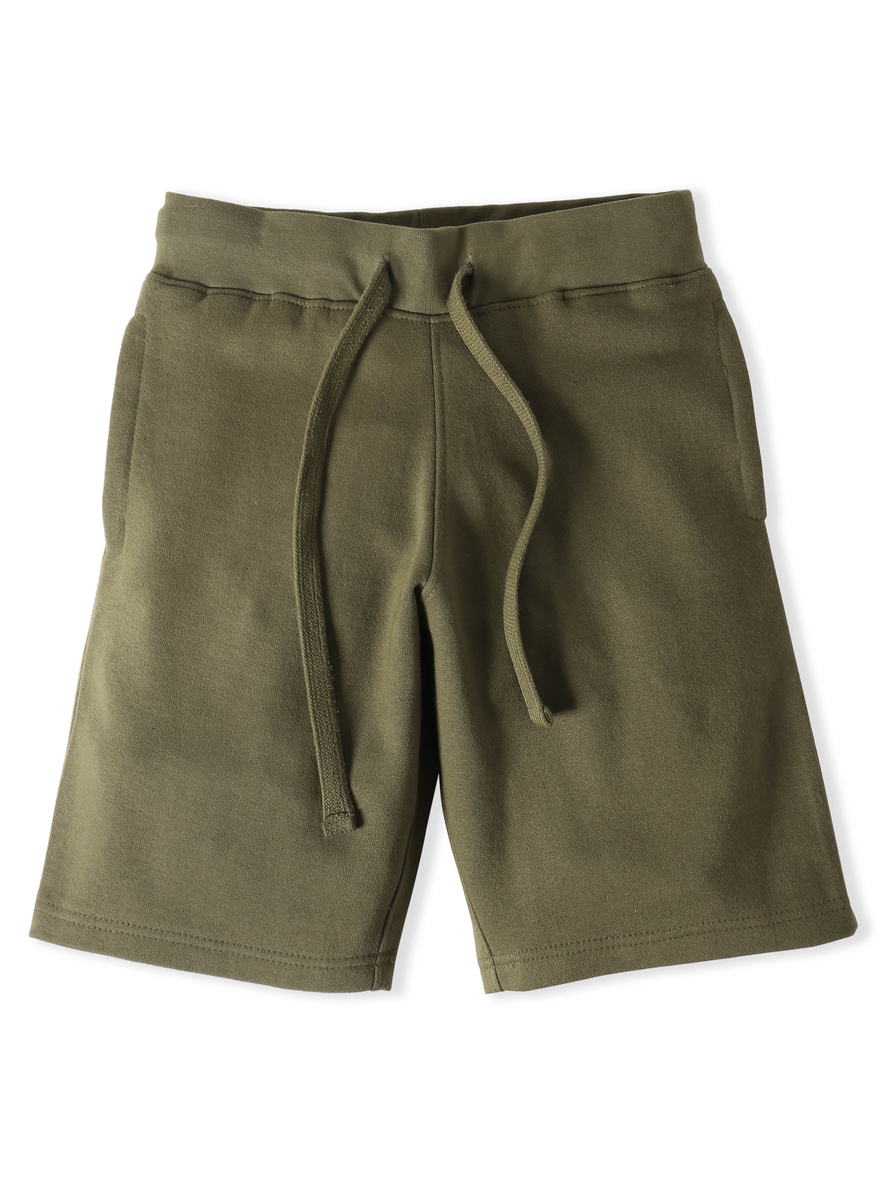 mens slim fit fleece shorts