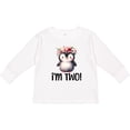 thumbnail image 3 of Inktastic 2nd Birthday Party Penguin 2 Year Old Girl Girls Long Sleeve Toddler T-Shirt, 3 of 5