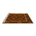 thumbnail image 2 of Ahgly Company Machine Washable Indoor Rectangle Oriental Yellow Traditional Area Rugs, 7' x 10', 2 of 4