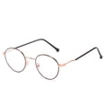 thumbnail image 1 of CAROOTU Metal Round Frame Blue Light Color Changing Flat Glasses Fashion Simple, 1 of 6