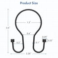 thumbnail image 6 of Bathway Shower Curtain Hooks Black Shower Curtain Rings, Simple Double Hook Shower Curtain Hooks Rust Proof, Smooth Sturdy Metal Shower Hooks for Shower Curtain Rod, 12Pcs Shower Rod Hooks, 6 of 7
