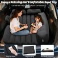 thumbnail image 5 of Inflatable Car Air Mattress Back Seat Bed with Air Pump,55" (L) x 35" (W) Portable Thickened Car Travel Camping Sleeping Air Mattress Blow Up Bed for Mid-Size,Full-Size Car SUV, 5 of 5
