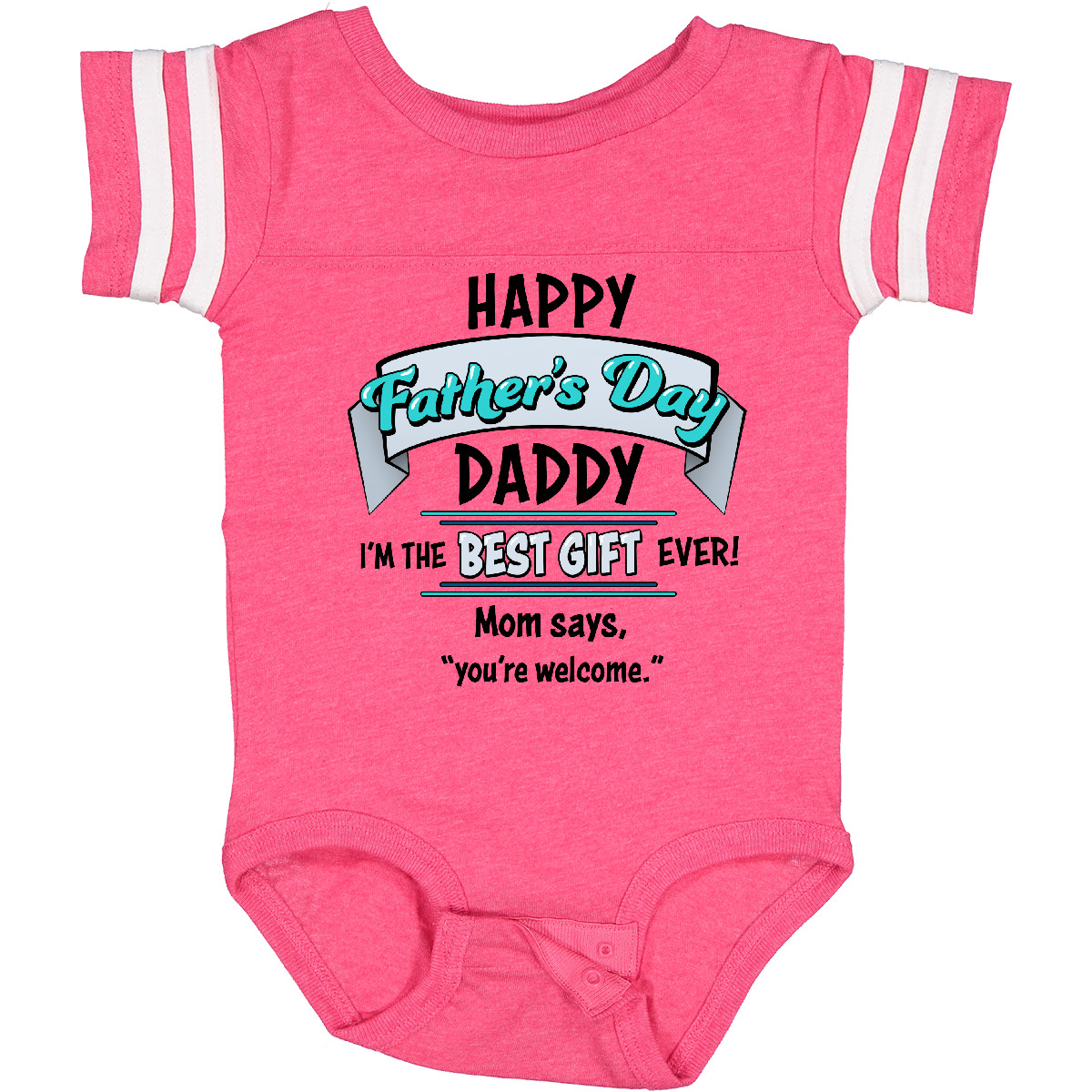 Inktastic Happy Father's Day Best Ever Boys or Girls Baby Bodysuit