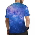 thumbnail image 3 of T Shirt For Men Starry Space Print Sports Summer Starry Space Print Awesome Trendy Cool Tee Shirt Fo, 3 of 7