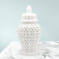 thumbnail image 1 of Tarro de Jengibre de Cerámica Blanco Hueco Mandarín con Tapa, Decoración para Fiesta de Boda, Hogar Y Oficina, Mano de Obra Fina Esmaltada Mu Talla L perfecl tarro de jengibre, 1 of 8