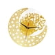 thumbnail image 5 of Reloj de pared de acrílico de 30 cm para decoración de Eid Ramadan, silencioso y con caracteres árabes. Dorado, 5 of 9