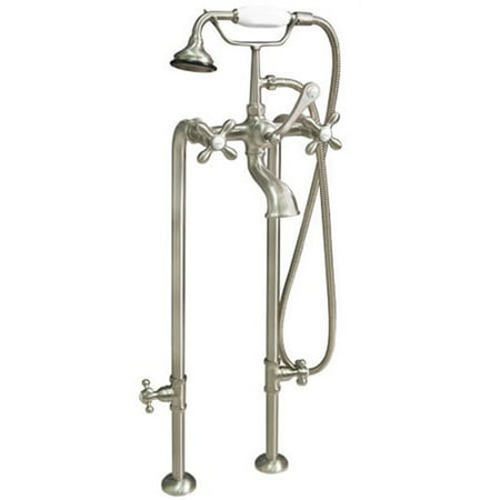 Cambridge Plumbing Clawfoot Freestanding Faucet Tub with Hand Held Shower