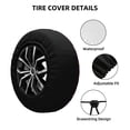 thumbnail image 4 of Rv Spare Tire Cover 16 inch - pumpkins halloween print Tire Covers for Trailers, Adjustable Camper Spare Tire Cover, 4 of 7