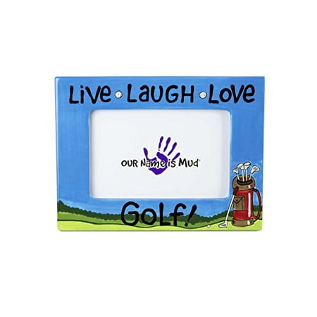 UPC 837929003726 product image for Live, Laugh, Love Golf Ceramic Photo Frame by Our Name is Mud | upcitemdb.com