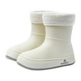 thumbnail image 4 of HAOTAGS Womens Rain Boots, Waterproof Rainy Day Wear Casual Boots White 7.5, 4 of 4