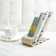 thumbnail image 4 of Naiovety Organizador de TV/DVD/VCR de 18x7cm, 4 marcos de almacenamiento con Control remoto, práctico para teléfono móvil, soporte para Almacenamiento y organización del hogar Gris, 4 of 6