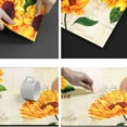 thumbnail image 5 of Sunflower Kitchen Rug Sets 2 Piece Anti-Fatigue Yellow Vintage Floral Farmhouse Non Skid Kitchen Floor Mats Cushioned Comfort Standing Mat Waterproof Sink Carpet(17.3 x 28 inch+17.3 x 47 inch), 5 of 6