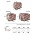 thumbnail image 2 of Farmhouse Toaster Cover 2 Slice, Small Kitchen Appliance Covers, American Country Star Barn Red Brown Plaid Berry Toaster Oven Cover with Loop, Bread Machine Cover Polyester Dust Cover Protection, 2 of 4