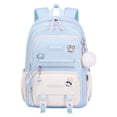 thumbnail image 2 of Mochila ligera con cierre de cremallera y correas de hombro ajustables para mujer Azul, 2 of 9