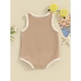 thumbnail image 4 of Bagilaanoe Newborn Baby Girl Boy Rompers Sleeveless Bodysuits 3M 6M 9M Infant Casual One Piece Short Jumpsuit, 4 of 8