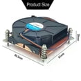 thumbnail image 4 of Full Pure Copper 1U Server Radiator 29mm Height Double Ball Turbo Cooling Fan LGA1700 2011 1200 115x AM4 AM5, 4 of 5