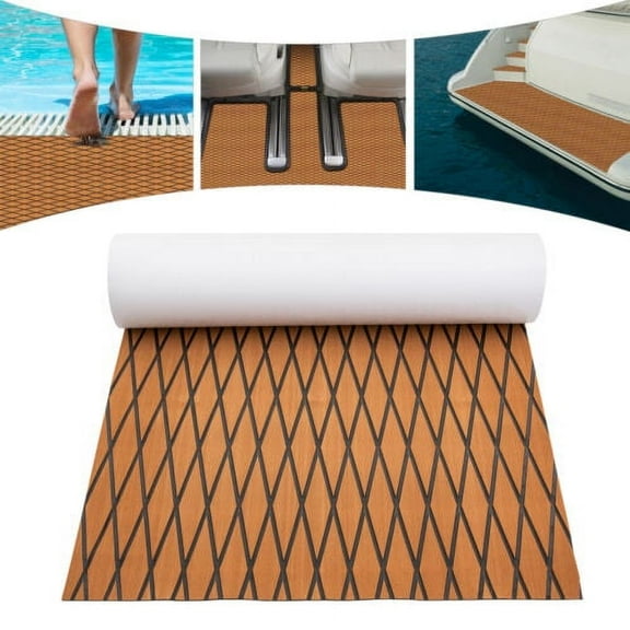 EVA Foam Teak Sheet Decking Self-Adhesive Pad Marine Flooring Yacht Boat Decking