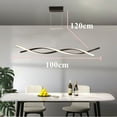 thumbnail image 2 of Modern LED Chandelier Dining Room Ceiling Light Black Creative Restaurant Pendant Lamp, 2 of 12