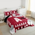 thumbnail image 3 of Homewish Letter Monogrammed A 2pcs Bedding Comforter Set For Teens Boys Girls,Geometric Honeycomb Hexagon Twin Comforter Sets,Abstract Retro Vintage Breathable Bedding Set,Luxury Bedroom Decor, 3 of 8