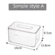 thumbnail image 2 of Caja de almacenamiento de pañuelos de acrílico transparente, caja de papel de plástico para regalo de empresa bancaria, caja de pañuelos de escritorio, uso versátil, 2 of 4