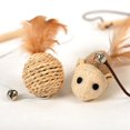 thumbnail image 3 of 2PCS Cat Teaser Wand Creative Faux Feather Cat Teaser Toy Cat Interactive Toy, 3 of 5