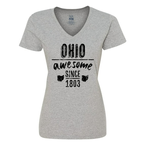 Inktastic Ohio Awesome Since 1803 Women's V-Neck T-Shirt