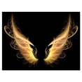 thumbnail image 2 of Golden Angel Wings on Black - Oversized Abstract Canvas Art, 2 of 3
