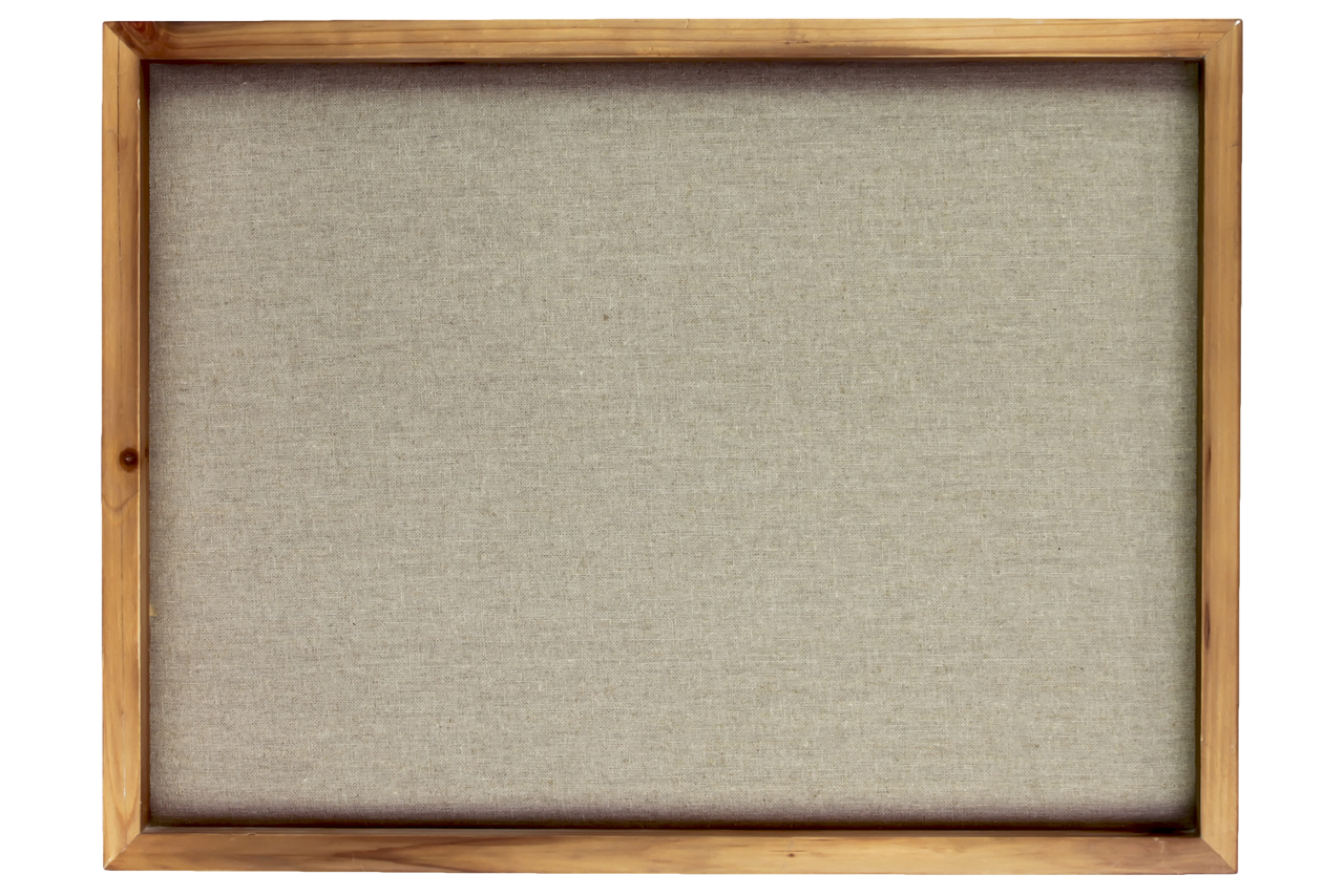 Sturdy Wood Wall Linen Pinboard