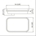thumbnail image 6 of 5x3" 4x Red 2xWhite Rectangle 12 LED Stop/Turn/Tail & Backup/Reverse Truck Trailer Hitch Light Grommet & 3 Wire Pigtail Plug Kit, 6 of 6