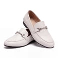 thumbnail image 4 of Rexoro Women's Loafers Flats Leather Backless Slip On Office Casual Shoes, 4 of 6