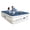 Blue, variant on Divon Twin Air Mattress with Built-In Pump, 18-inch Elevated Inflatable Airbed, Portable Blow Up Bed for Guests, Game Night Sleepovers, Gray