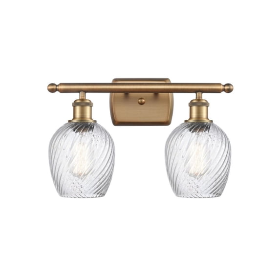 Innovations 516-2W-BB-G292-LED Salina 2 Light Bath Vanity Light part of the Ballston Collection, Brushed Brass
