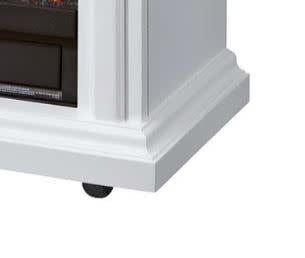 Sheridan GLF-5002-50 Free Standing Mobile Infrared Electric Fireplace White