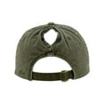 thumbnail image 2 of Infinity Her B96795540 Women Pigment-Dyed with Fashion Undervisor Cap, Olive & Camo - Adjustable, 2 of 5