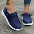 thumbnail image 3 of Women's Slip-On Loafers - Breathable Linen Boat Shoes with Arch Support | Lightweight & Comfortable for Walking, Work, Travel | Casual Driving Shoes for Women, 3 of 7