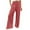 Red1, variant on Plebaso Wide Leg Pants Womens Smocked High Waist Casual Pants Lightweight Loose Trousers with Drawstring