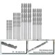 thumbnail image 3 of Diamond Drill Bit Set 20 Pieces 4 Sizes 1mm 1.5mm 2mm 2.5mm Twist Tip Jewelry Beach Sea Glass Shell, 3 of 5