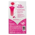 thumbnail image 3 of CalExotics Naughty Bits Lily Licker Mini Flower Flicker Rechargeable Silicone Clitoral Vibrator, Pink, 3 of 5