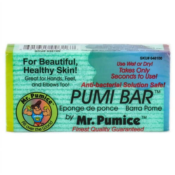 Option : Green Bar , Mr. Pumice Pumi Bar - For hands, feet, & elbows , Hair Scalp Head - Pack of 3 w/ SLEEKSHOP Teasing Comb