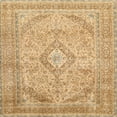 thumbnail image 1 of Ahgly Company Indoor Square Traditional Chocolate Brown Medallion Area Rugs, 7' Square, 1 of 6